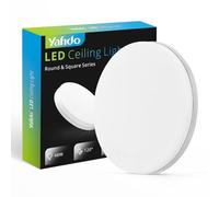Yafido LED Lámpara de Techo Moderna 48W Plafón Led Redonda Ultra Delgado Downlight Blanco Natural 4000K 4320LM adecuada para Cocina Balcón Dormitorio Corredor Sala de Estar Ø30cm No-Regulable