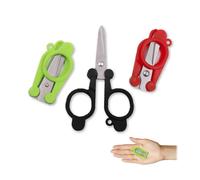 YAFIYGI 3 tijeras de viaje aprobadas por la TSA, plegables, portátiles, mini viaje de viaje, cuchillas de acero inoxidable, asas de plástico, compactas, plegables, pequeñas, tamaño de bolsillo para