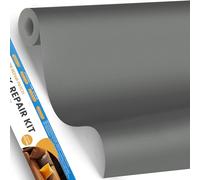 YAFLC Cuero Adhesivo Parches Gris medio, 40x80cm ReparacióN De Cuero Parches, Parches de Cuero Adhesivos Polipiel Adhesiva para Sofá, Asiento de Coche, Muebles, Chaquetas