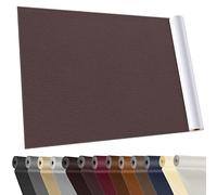YAFLC Cuero Adhesivo Parches Marrón, 40x160cm ReparacióN De Cuero Parches, Parches de Cuero Adhesivos Polipiel Adhesiva para Sofá, Asiento de Coche, Muebles, Chaquetas