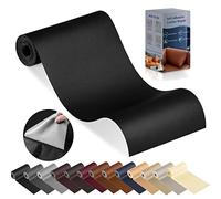 YAFLC Parche Adhesivo de Cuero Negro, 10x160cm, para Reparación de Sofá, Asiento de Coche, Muebles y Chaquetas - Polipiel Adhesiva