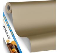 YAFLC Parche de Cuero Adhesivo Beige 40x80cm para Reparación de Sofá, Asiento de Coche, Muebles y Chaquetas