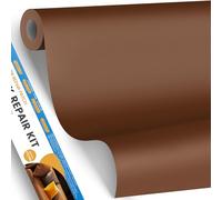 YAFLC Parche de piel sintética, 40 x 80 cm, adhesivo para reparaciones de sofás, asientos de coche, muebles, bolsos y chaquetas, marrón caramelo