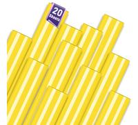 YAFLC Vinilo Adhesivo Permanente, 20 Hojas 30.5 x 21 cm Vinilo Permanente Impermeable, Lámina Autoadhesiva para Tazas, cerámica, ventanas, espejos - Amarillo