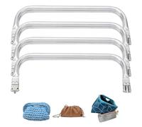 YAFULG 4 Piezas Cierre Bolsos Crochet, Boquillas Para Bolsos Boquillas Monederos Metalicas Cierres Para Bolsos De Crochet, Para Hacer Monedero, Neceser, Bolsas Y Otras Manualidades (200 * 90Mm,C)