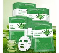 YAFUSIPE Sheet Mask Aloe Vera Face Mask Skincare, Hydrating Face Masks Soothing Facial Mask for All SkinTypes- Sun Care, Calming, Nourishing Facial Masks for Women Skin Care, 25ml/0.8oz, Pack of 10