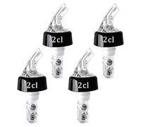 Yagaspantery 4 Piezas Vertedor de Botellas, Licor Pourers, Ideal para Vino, Licor, cócteles y Aceite,Bar, Cocina, restaurantes.