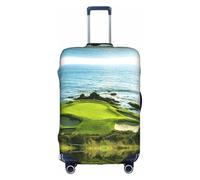 yagDAA Funda protectora de equipaje con estampado de campo de golf para playa, para maletas de 18 a 32 pulgadas, White, XL
