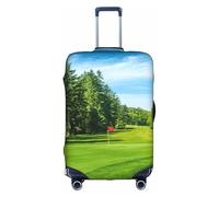 yagDAA Funda protectora de equipaje con estampado de césped para campo de golf, para maletas de 18 a 32 pulgadas, White, L