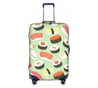 yagDAA Funda protectora de equipaje con estampado de comida de sushi, para maletas de 18 a 32 pulgadas, White, L