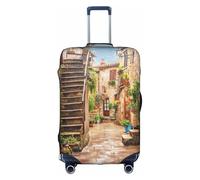 yagDAA Funda protectora de equipaje con estampado toscano de Italia, para maletas de 18 a 32 pulgadas, White, L