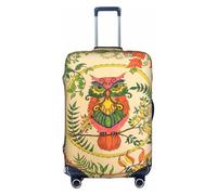 yagDAA Funda protectora de equipaje de viaje con diseño de búho, creencias de búho, para maletas de 18 a 32 pulgadas, White, L