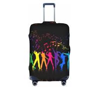 yagDAA Funda protectora para maleta de viaje con estampado de baile con música, para maletas de 18 a 32 pulgadas, White, S