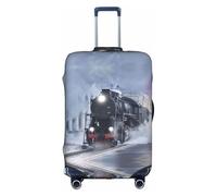 yagDAA Steam Train Depart Sunset Print - Funda protectora para maleta, funda protectora de equipaje de viaje, para maletas de 18 a 32 pulgadas, White, XL