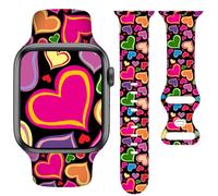 YAGEDOVIU Correas de reloj con diseρo de rosas y flores, compatibles con relojes de 38 mm, 40 mm, 41 mm, 42 mm, para mujeres, hombres, decoraciσn