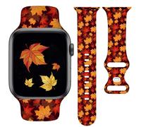 YAGEDOVIU Correas de reloj Fall Hello Thanksgiving compatibles con reloj de 38 mm, 40 mm, 41 mm, 42 mm para mujeres y hombres, pulsera de repuest
