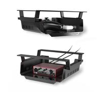 YaGee Estante Debajo del Escritorio, Paquete de 2, Almacenamiento Autoadhesivo para Dispositivos, Gran cajón Organizador de Escritorio para Estaciones de Trabajo, escritorios de pie, Estaciones de