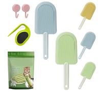 Yagerod Celerypets Cat Tongue Comb, Cat Tongue Brush, Cat Tongue Licking Hair Comb, Simulated Cat Tongue Comb, Soft Massage Tongue Brush For Shedding (A+B)