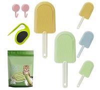 Yagerod Celerypets Cat Tongue Comb, Cat Tongue Brush, Cat Tongue Licking Hair Comb, Simulated Cat Tongue Comb, Soft Massage Tongue Brush For Shedding (A+C)