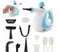 Yagerod Delilah Steam Cleaner, Home Steam Cleaner For All Purpose, Handheld Steam Cleaner For Cleaning, with 9-Piece Accessory For Home, Furniture, Upholstery, Couch, Tile and Car(Blue)