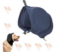 Yagerod GehöRschutz FüR Hunde, Hund LäRmschutz Feuerwerk, OhrenschüTzer FüR Kleine Hunde, Dog Calming Earmuffs, Hunde Ohrenschutz Gegen LäRm,Dog Coat with Earmuffs (Blau, S)
