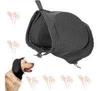 Yagerod GehöRschutz FüR Hunde, Hund LäRmschutz Feuerwerk, OhrenschüTzer FüR Kleine Hunde, Dog Calming Earmuffs, Hunde Ohrenschutz Gegen LäRm,Dog Coat with Earmuffs (Schwarz, M)