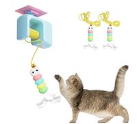 Yagerod Jouet automatique pour Chat : yo-yo à ficelle rétractable activé par le mouvement, interactif et Amusant pour Chats d'intérieur, Rechargeable et idéal pour l'exercice Des chatons (B)