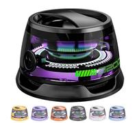 Yagerod Sonicbright RGB Magnetic Speaker, G200 Magnetic Speaker Phone Stand, Portable IPX5 Waterproof Magnetic Bluetooth Wireless, for iPhone, Android, TWS Pairing(Black)