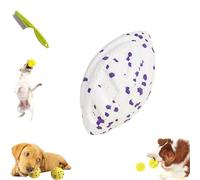 Yagerod The Mellow Dog Calming Ball, Calming Balls For Dogs, 2024 Latest Dog Balls For Aggressive Chewers, Dog Balls For Aggressive Chewers, Mellow Dog Emotional Support Ball (White-E)