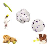 Yagerod The Mellow Dog Calming Ball, Calming Balls For Dogs, 2024 Latest Dog Balls For Aggressive Chewers, Dog Balls For Aggressive Chewers, Mellow Dog Emotional Support Ball (White-A+B)