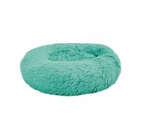YAGU Cama Antiestres Perro Tipo Donut T-3 (85x85x17 cm) - Cama para Perros y Gatos Suave Acolchada - Cama Redonda Perro Antiestrés con Tejido Calmante, Lavable y Base Antideslizante - Turquesa