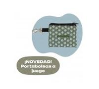 Yagu dispensador bolsas higiénicas perro huellas verde