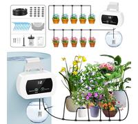 YAHAMOO Kit de Riego por Goteo Automático, 300 Modos de Riego Automático Sistema de Riego por Goteo para Plantas de Interior, Jardín, Balcón, para hasta 10 Plantas en Macetas