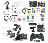 Yahboom 6-DOF Robotic Arm,ROS2 Robot Arm Suitable for Pi5（Without Pi5 | AI Large Model Voice Interaction Module,Depth Camera,Robotic Arm Programming Technology Learning（Superior Version）