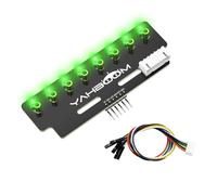 Yahboom 8 Channel Grayscale Line-Following Module,16-24mm Height Limit,No MCU Photoelectric Sensor,Compatible with STM32/ESP32 Microcontrollers (8 Channel Grayscale Module Ver Green)