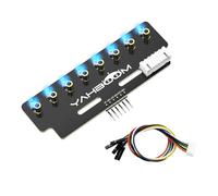 Yahboom 8 Channel Grayscale Line-Following Module,16-24mm Height Limit,No MCU Photoelectric Sensor,Compatible with STM32/ESP32 Microcontrollers (8 Channel Grayscale Module Ver Bule)