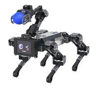 Yahboom AI Embodied Intelligent Robot Dog, 15DOF, Programming Education AI Roboterhund with Robotic Arms, Thinking Roboter Hund, APP Controlled Visual Recognition Robot Pet (DOGZILLA-LITE with Pi CM4)