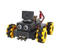 Yahboom AI Smart Robot Kit for UNO R3 Mecanum Wheel with ESP32 Camera App Control FPV Video Suitable for Stem Programming Education Kid Electronic Kit