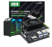 Yahboom Jetson Orin Nano Super 4GB Development Board Kit 34TOP, with Jetson Case, RGB Cooling, USB Microphone Camera, Ubuntu22.04 (Orin Nano 4GB Mini PC Kit)