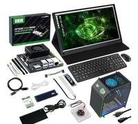 Yahboom Jetson Orin Nano Super 8GB Development AI Robots,256GB SSD +15.6 Touch Screen +Jetson Case +USB Camera +Wireless Keyboard and Mouse (Orin Nano 8GB ULT Kit)