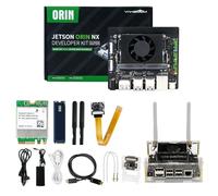 Yahboom Jetson Orin NX 16 GB con hasta 200 veces el rendimiento de Jetson Nano Development Kit IMX219 77° Cámara para Robots Drones ROS Cursos de programación (Orin NX 16 GB Camera Advanced Kit)