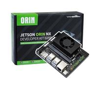 Yahboom Jetson Orin NX 16GB Development Kit 157 Tops WiFi 256GB SSD Ubuntu 22.04 System AI Heat Dissipation Suitable for Electronic Projects(Orin NX 16GB Basic Kit)