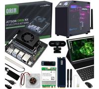 Yahboom Jetson Orin NX 16GB Development Kit 157TOPS for AI Robot FHD15.6 Touch Screen + Jetson Case + USB Camera + Wireless Keyboard and Mouse,Intelligence Electronic Kit (Orin NX 16GB ULT Kit)