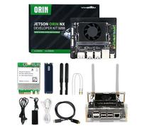 Yahboom Jetson Orin NX Development Kit 117 Tops WiFi 256GB SSD Ubuntu 22.04 System AI Smart Robot Kit Heat Dissipation Suitable for Electronic Projects, Programmierung (Orin NX 8GB Basic Kit)