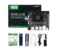 Yahboom Jetson Orin NX Kit 157 Tops WiFi 256GB SSD Ubuntu 22.04 System AI Smart Robot Heat Dissipation adecuado para proyectos electrónicos, programación
