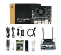 Yahboom Kit de Desarrollo Jetson Orin Nano Super 8GB RAM 67 TOPS 256G SSD Ubuntu 22.04 Sistema Artificial Inteligencia Robot Kit (Orin Nano 8GB Off Basic Kit)