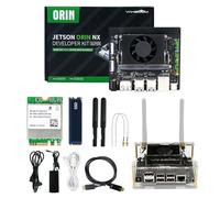 Yahboom Kit de Desarrollo Jetson Orin NX 117 TOPS WiFi 256GB SSD Ubuntu 22.04 Sistema AI Robot Kit de Enfriamiento para Proyectos Electrónicos, Programación (Orin NX 8GB Kit Básico)