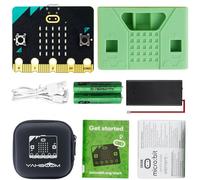 Yahboom Micrbit V2 Development Board, Duitable for a Variety of Robot Kits, Basic Programming Learning Kits, Children's Graphic Programming Stem Toys (Basic Battery Kit)