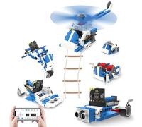 Yahboom Micro:bit V2 Building Block Robot Kit Sensor Module WiFi Camera Module Stem Project, Suitable for Children DIY App Video Control (WiFi CAM with V2)