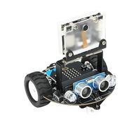 Yahboom Microbit Graphical Program Robot Makecode STEM Education AI Visual Recognition Robot Suitable for Teenagers and Electronic Competitions (Standard Kit without V2)